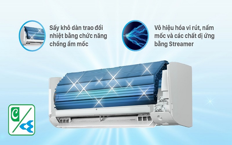 Máy lạnh treo tường Daikin dòng FTKY series ngăn ngừa mùi hôi và ẩm mốc.