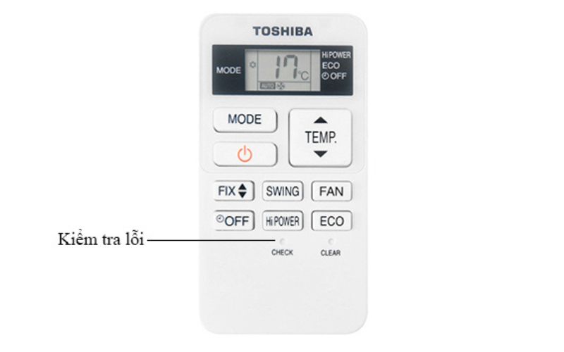 Cách kiểm tra lỗi máy lạnh bằng remote Toshiba đơn giản